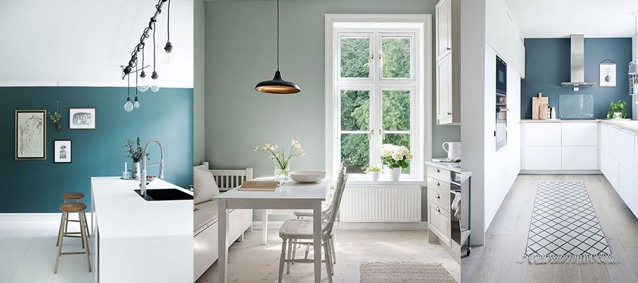 colore pareti cucine bianche