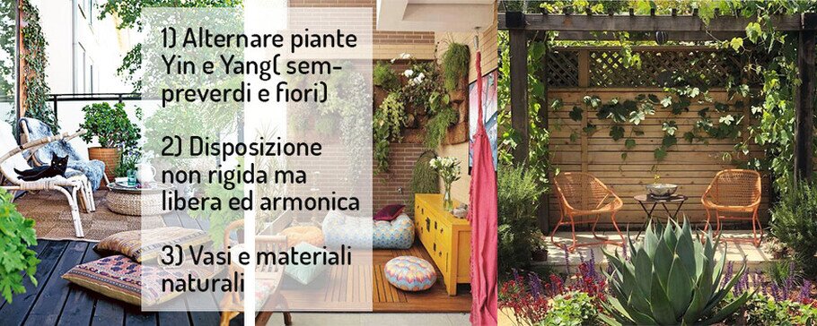 spazi esterni e terrazzi feng shui