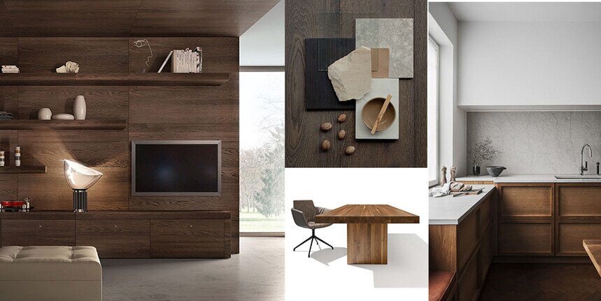 arredi in legno scuro