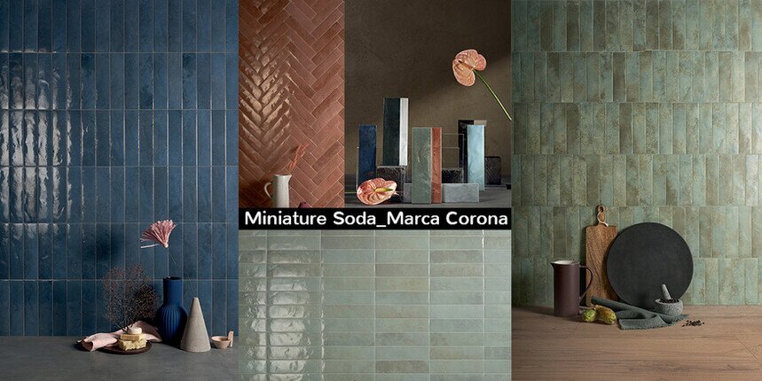 rivestimento in mattoncino colorato