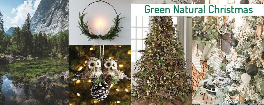 green natural christmas natale verde