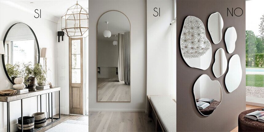 specchio nel feng shui come posizionare gli specchi