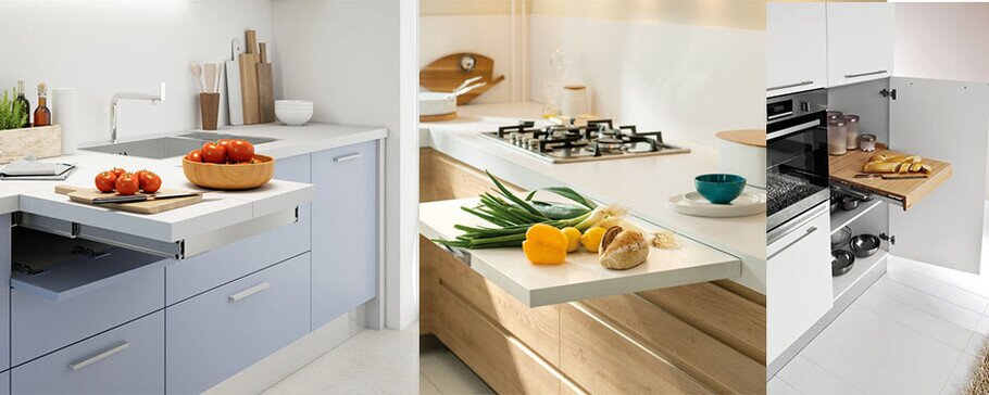 piano di lavoro cucina piani estraibili cucina