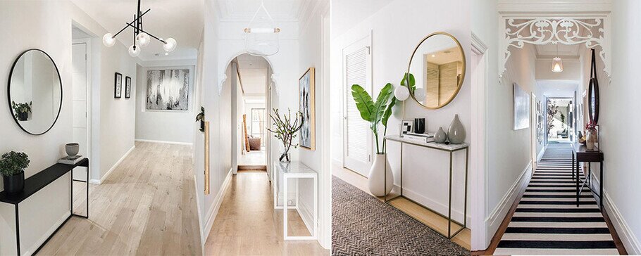 consolle corridoio arredare corridoio