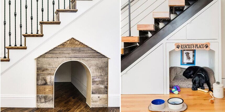 cuccia nel sottoscala pet design