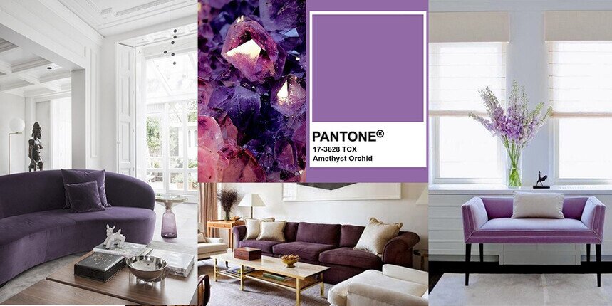 il viola negli interni tendenze colori primavera 2021