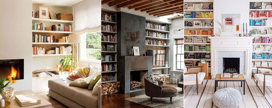 idee per la libreria in casa